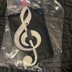 Musical note wall switch plate